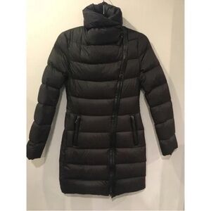 Mackage Yara Asymmetrical Black Puffer Coat